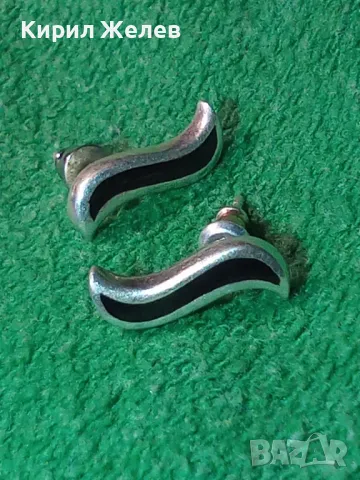 СТИЛНИ ЕМАЙЛИРАНИ СРЕБЪРНИ ОБЕЦИ СРЕБРО 925 / Едната ЗАКОПЧАЛКА е от БЛАГОРОДНА СТОМАНА ! 45716, снимка 11 - Обеци - 46268221