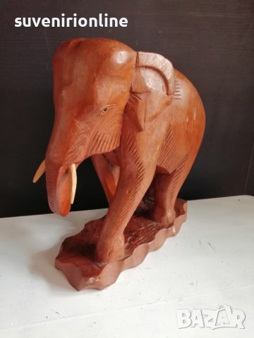 Сувенир дървен слон , снимка 2 - Статуетки - 40267294