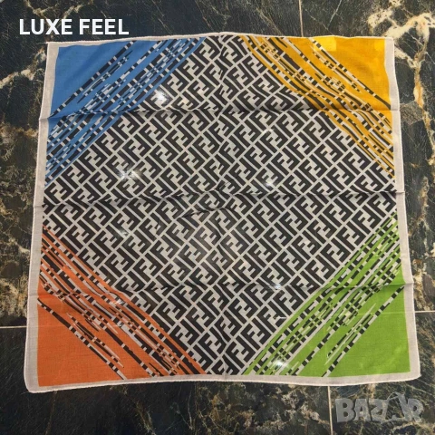 FENDI ⚜️Копринени Шалове, снимка 6 - Шалове - 53289058