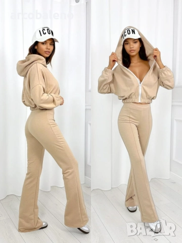 Дамски комплект от суитшърт и панталон Melissa, 4цвята , снимка 5 - Комплекти - 51991575