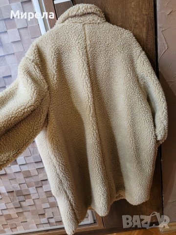 H&M oversized пухено палто,бежево, снимка 9 - Палта, манта - 39603398
