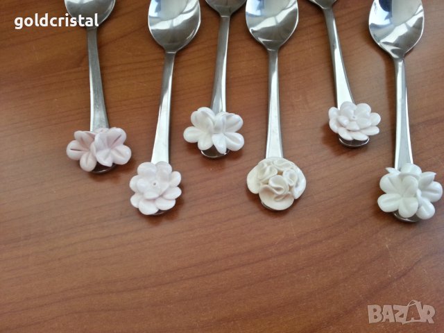  лъжички  с порцелан , снимка 5 - Антикварни и старинни предмети - 40146728