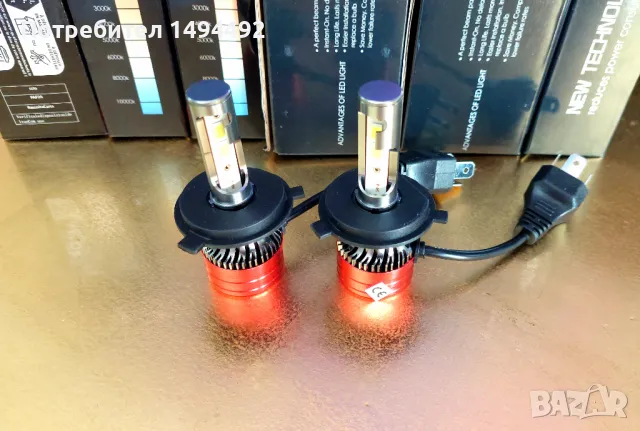 H4 Led автомобилни крушки, снимка 4 - Аксесоари и консумативи - 48629096