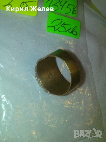 СТАР ПОЗЛАТЕН с ПЕЧАТ 585 14К БРОНЗОВ РЪЧНО ГРАВИРАН ПРЪСТЕН УНИКАТ 13456, снимка 9 - Пръстени - 29556410