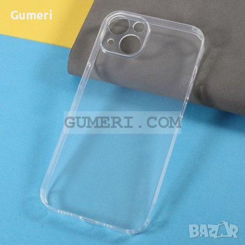 Apple iPhone 13 mini - Силиконов Гръб със Защита на Камерата - Прозрачен