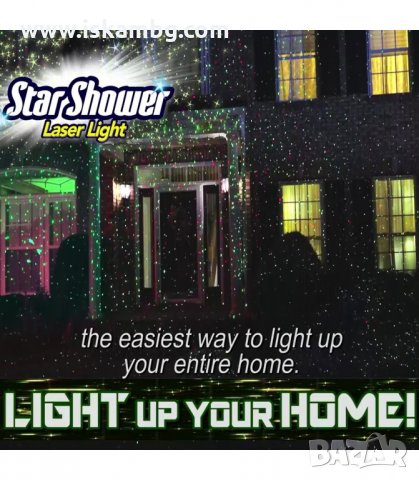 STAR SHOWER ЛАЗЕР ПРОЖЕКТОР ЗА КОЛЕДНА УКРАСА - ИГРАЕЩИ СВЕТЛИНИ - код 1798, снимка 5 - Прожектори - 33980326