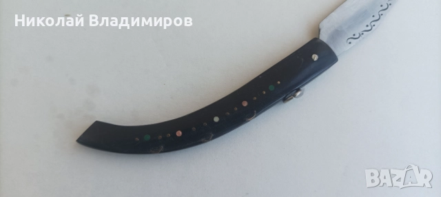 Нож ножче джобно българско рог старо сойка, снимка 3 - Ножове - 51818274