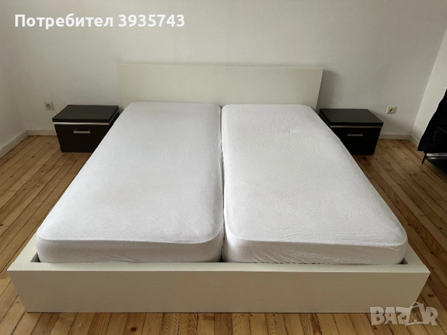 Спалня IKEA Malm икеа Малм, снимка 3 - Спални и легла - 53076231