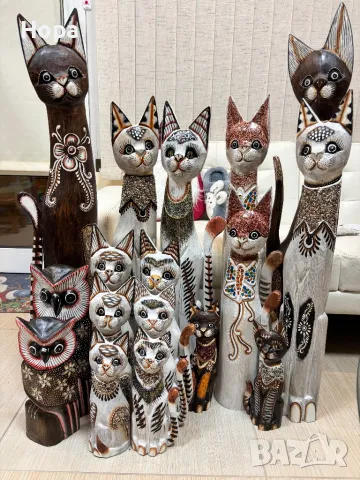 Котки от дърво -100см.,80см. и 60см., снимка 5 - Декорация за дома - 29389762