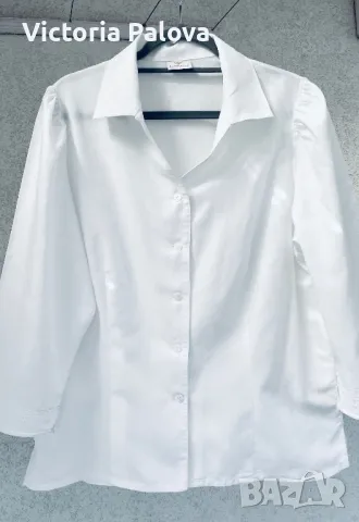 Скъпа бяла риза/блуза H. MOSER Австрия, снимка 9 - Ризи - 49626005