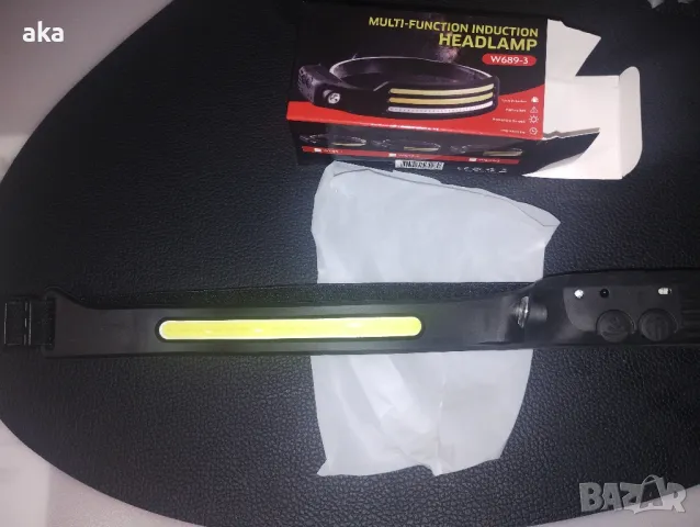 Акумулаторен LED челник със сензор за движение Литиева батерия-серия 18650, снимка 7 - Друга електроника - 48963036