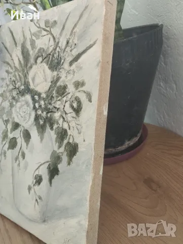 Картина с маслени бои и подпис , снимка 5 - Картини - 50246202