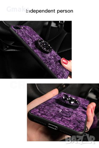 Луксозен кейс с камъни и холдър Huawei P40 Pro и P40 Lite 5G, снимка 4 - Калъфи, кейсове - 42166515