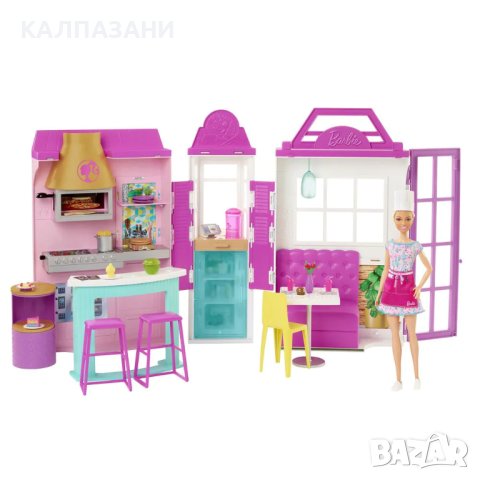 BARBIE CAREERS Barbie® Ресторант Cook 'n Grill Restaurant™ (HBB9)1, снимка 2 - Кукли - 40248936
