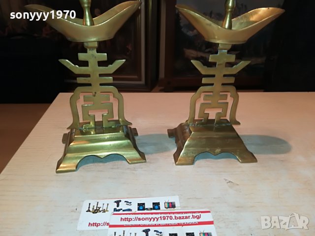 MADE IN HONG KONG-МЕД/МЕСИНГ-ВНОС FRANCE 1911222055, снимка 8 - Антикварни и старинни предмети - 38728488