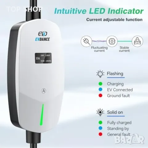 Ново Универсално EV Зарядно 6m с Висококачествен Кабел за електромобил, снимка 3 - Друга електроника - 49307234
