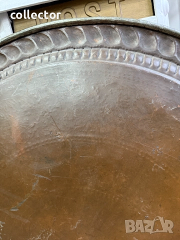 Огромна медна персийска / османска синия 19в. №7669, снимка 11 - Антикварни и старинни предмети - 52582352