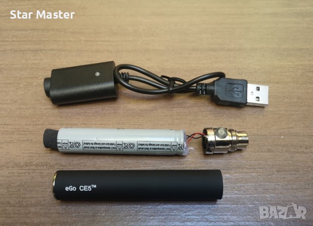 Батерия Вейп Батерии VAPE 1100mAh 3.7– 4.2V + Зарядно USB EGO, снимка 3 - Вейп без пълнители - 38878513