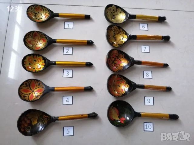 Дървени лъжици хохлома 