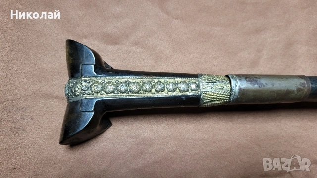 Стар оригинален Ятаган балкански, български , снимка 3 - Антикварни и старинни предмети - 53047362