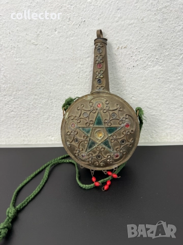 Ориенталска / османска барутница / манерка. №7665, снимка 2 - Антикварни и старинни предмети - 52582892