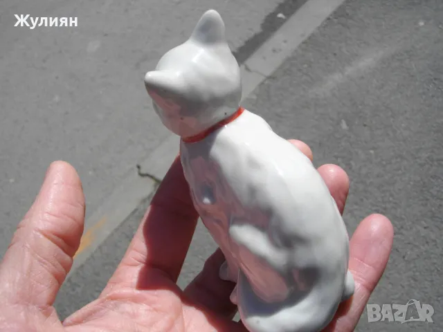СТАР БЪЛГАРСКИ ПОРЦЕЛАН КОТЕ КОТКА , снимка 6 - Антикварни и старинни предмети - 49823411