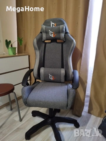 НОВ Стилен Геймърски стол GAMELAB NOMAD Breeze, тъмносив