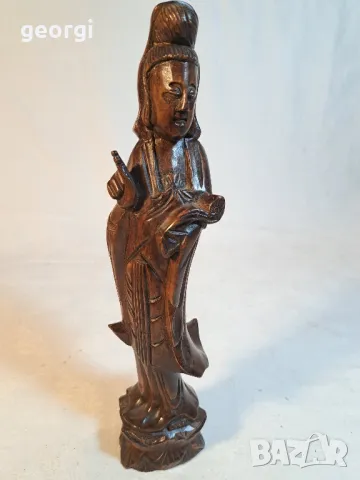 азиатска дървена фигура дърворезба    2/1