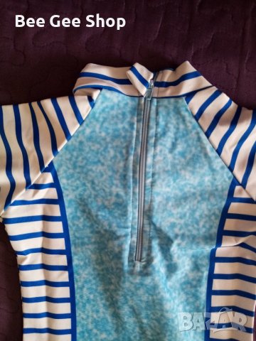 Детски цял бански с шапка, снимка 2 - Бебешки бански - 39946076