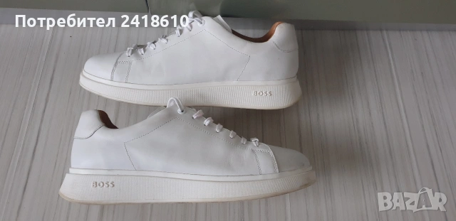 Hugo Boss Leather Mens Size 44/ - 28 см ОРИГИНАЛ! Мъжки спортно - елегантни обувки естествена кожа!, снимка 8 - Кецове - 53585650