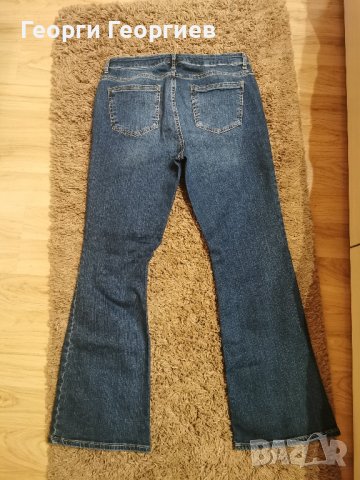 Страхотни дънки с широк крачол и бродерия, снимка 4 - Дънки - 40490628