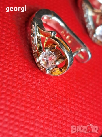 сребърни обеци , снимка 5 - Обеци - 52985384