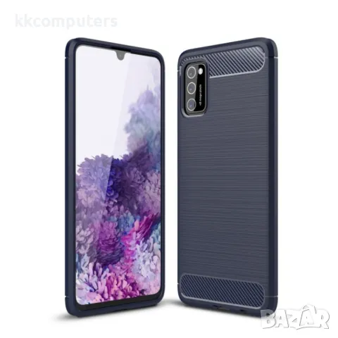 Samsung Galaxy A02s Удароустойчив Carbon Fiber Калъф и Протектор, снимка 3 - Калъфи, кейсове - 48612139