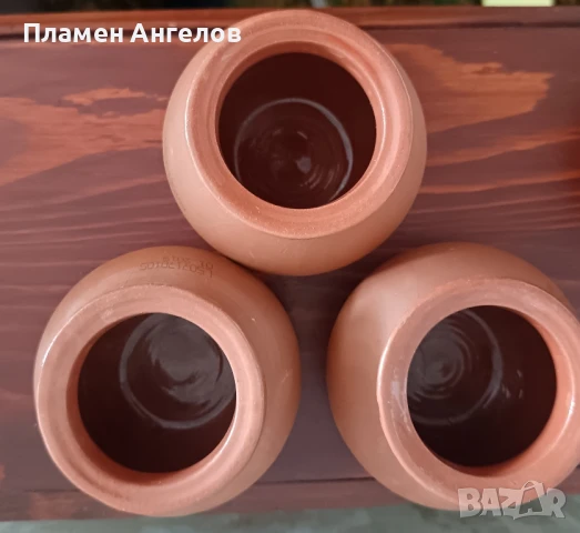 Керамични саксийки, гърненца-6 броя, снимка 5 - Декорация за дома - 51368198
