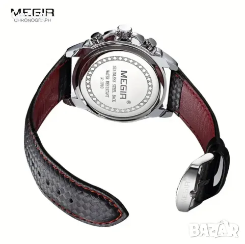 Спортно/Елегантен Мъжки кварцов часовник MEGIR* action !!, снимка 6 - Мъжки - 49531360