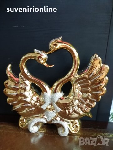 Статуетка двойка лебеди , снимка 2 - Статуетки - 36751218