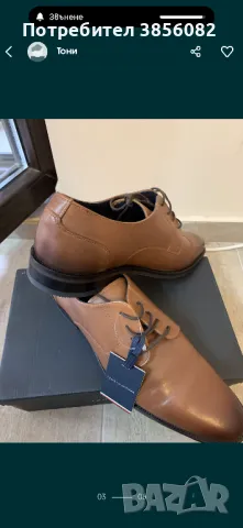 Tommy Hilfiger кожени обувки 46 номер, снимка 3 - Официални обувки - 47526589