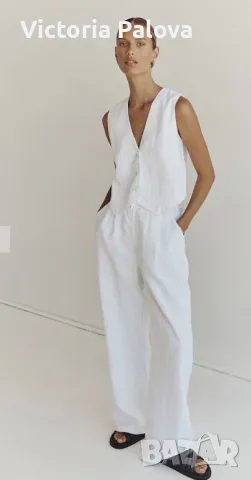 Кроп топ JOY 100% лен, снимка 13 - Корсети, бюстиета, топове - 49807692