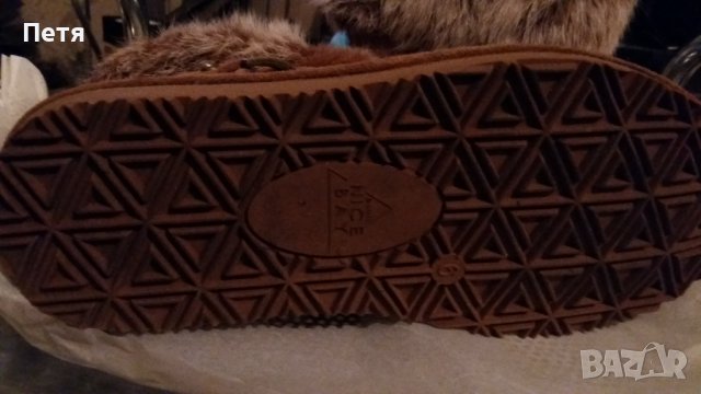 Боти NICE BAY с естествен косъм, снимка 4 - Дамски боти - 39466965