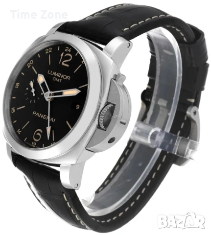 Panerai Luminor 1950 3 Days GMT 44mm Steel Black Dial Automatic Различни Варианти, снимка 8 - Мъжки - 48009872