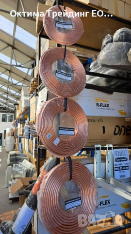 Неизолирана медна тръба, 3/8” (9,52 мм), дебелина на стената 0,71 мм – ролка от 50 м