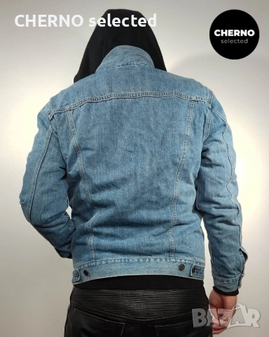 Мъжко синьо дънково яке LEVI’S Trucker Denim Jacket – размер L , снимка 4 - Якета - 54018818