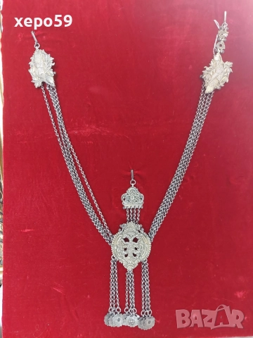 Огромен стар сребърен накит в отлично състояние, снимка 9 - Антикварни и старинни предмети - 52217581