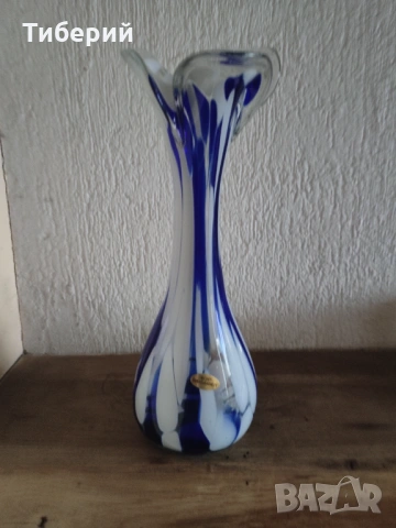 Стъклена ваза, снимка 2 - Вази - 54233060