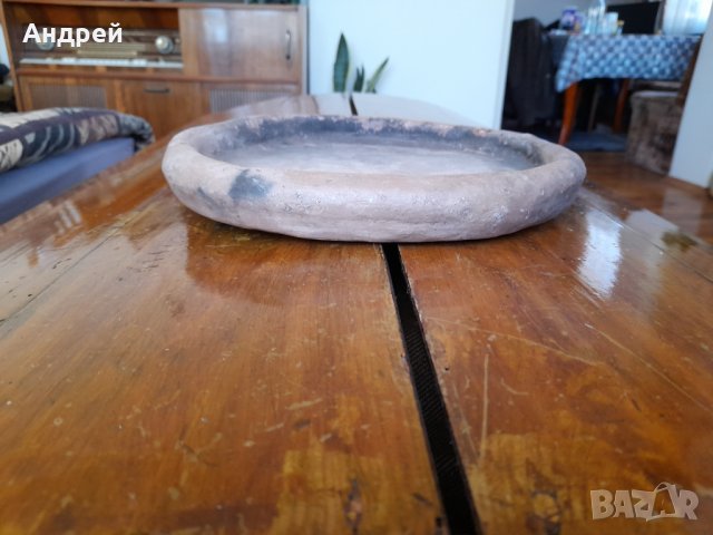 Стара керамична подница,сач, снимка 2 - Други ценни предмети - 32125566