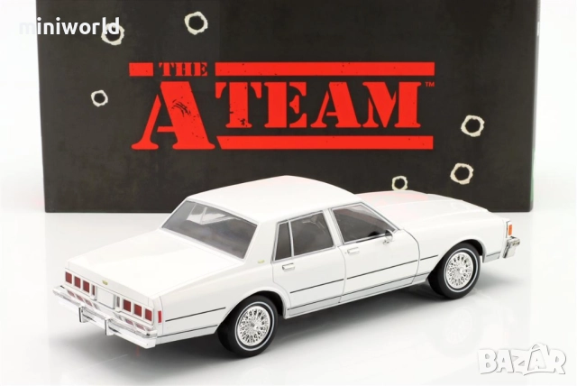 Chevrolet Caprice Classic 1980 от сериала A-TEAM - мащаб 1:18 на Greenlight моделът е нов в кутия, снимка 6 - Колекции - 52825476