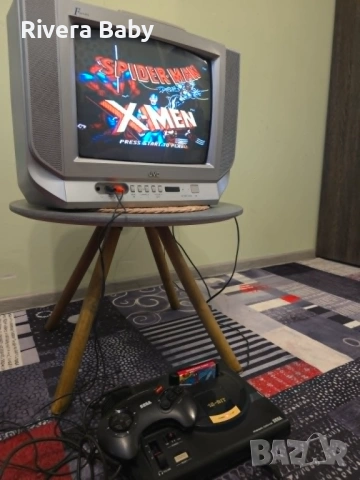 Sega Mega Drive 1 + CRT TV + Spider Man, снимка 3 - Други игри и конзоли - 54358228