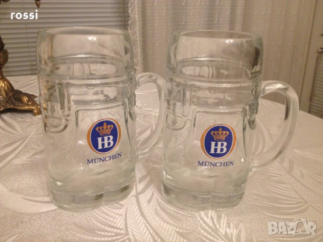 Нови. Баварски халби с тиранти Lederhose 0,5 л. Халба.