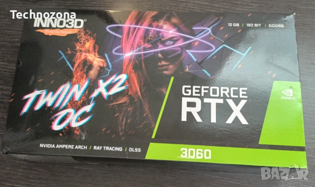 RTX 3060 12GB Inno3D NVIDIA GeForce | RTX3060 | 3060 12 GB | Видео карта, снимка 6 - Видеокарти - 53257894