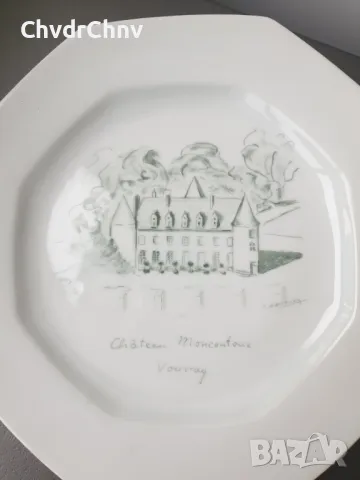 6бр Limoges Chateau Vin/ЛИМОЖ стара френска колекционерска декоративна порцеланова чиния-картина, снимка 5 - Колекции - 48068437
